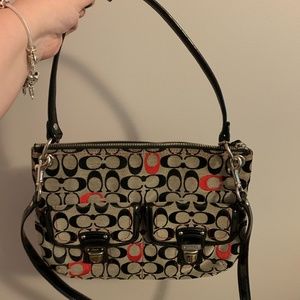 Black and Grey Coach Purse